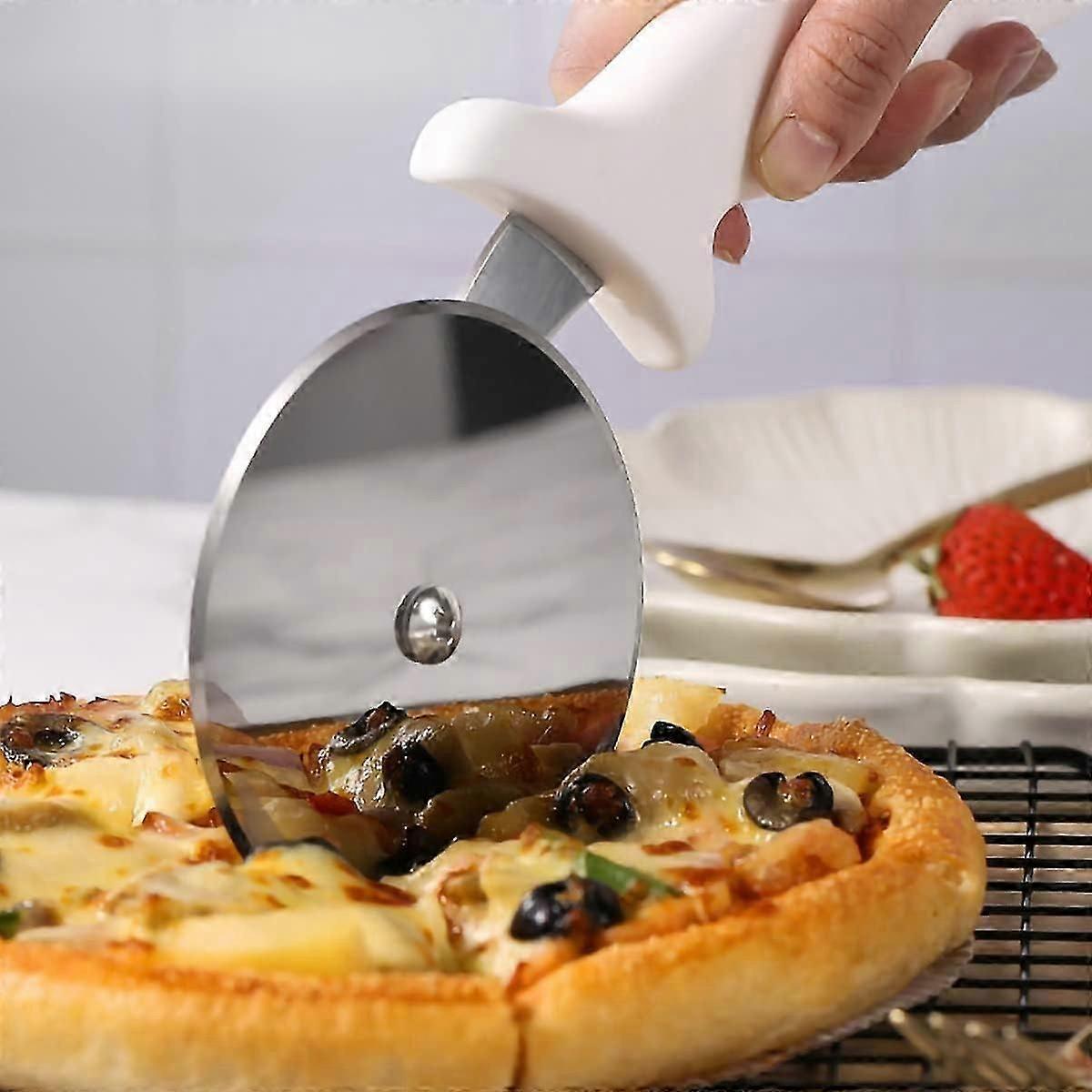 Stainless Steel Pizza Cutter with Non-Slip Handle