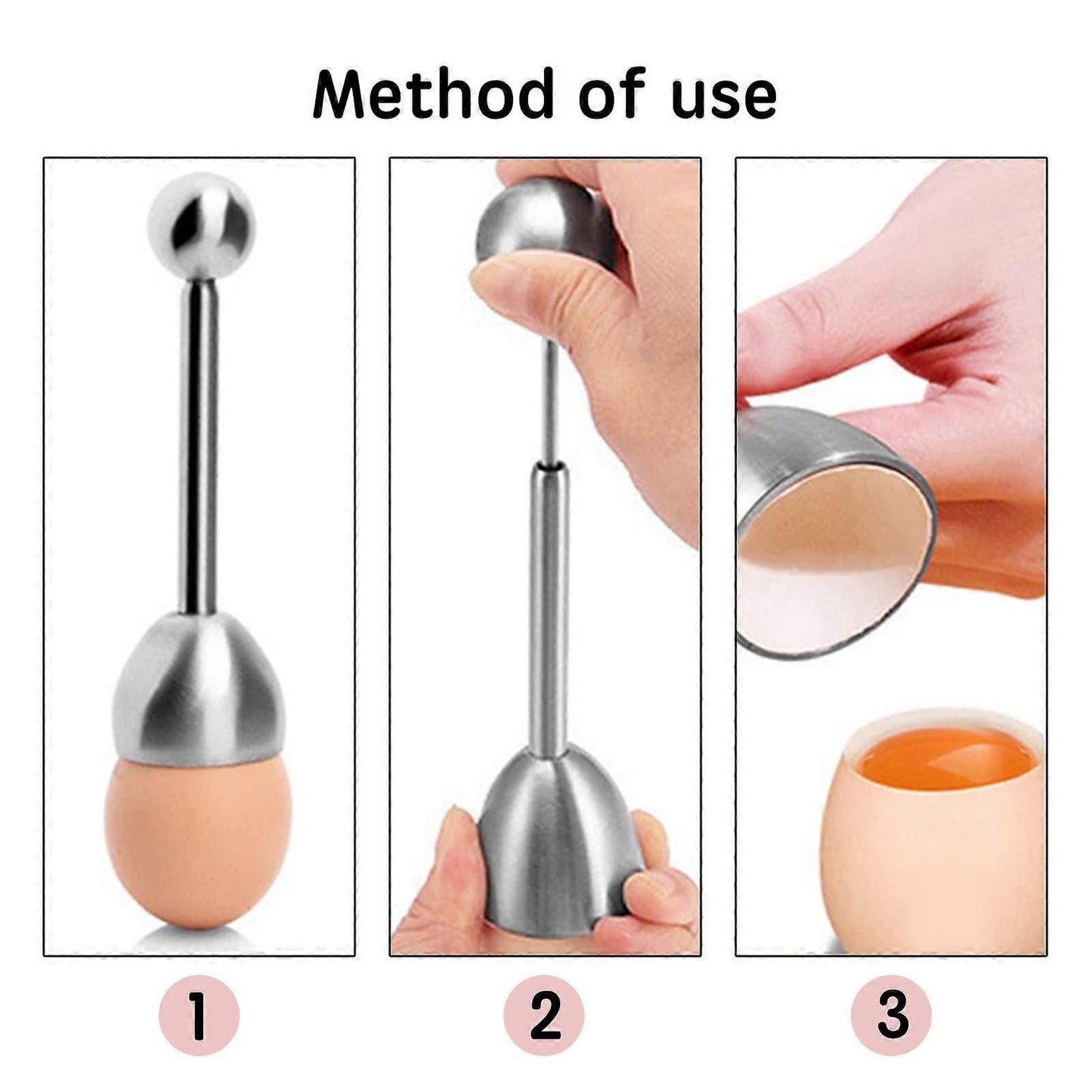 Stainless Steel Egg Topper & Cutter - 13.2 x 3.6 cm