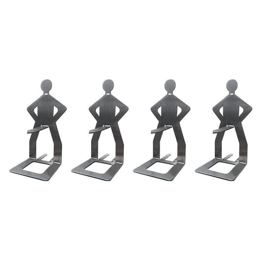4PCS Funny BBQ Sausage Stand Holder - Portable Stainless Steel Roaster Rack