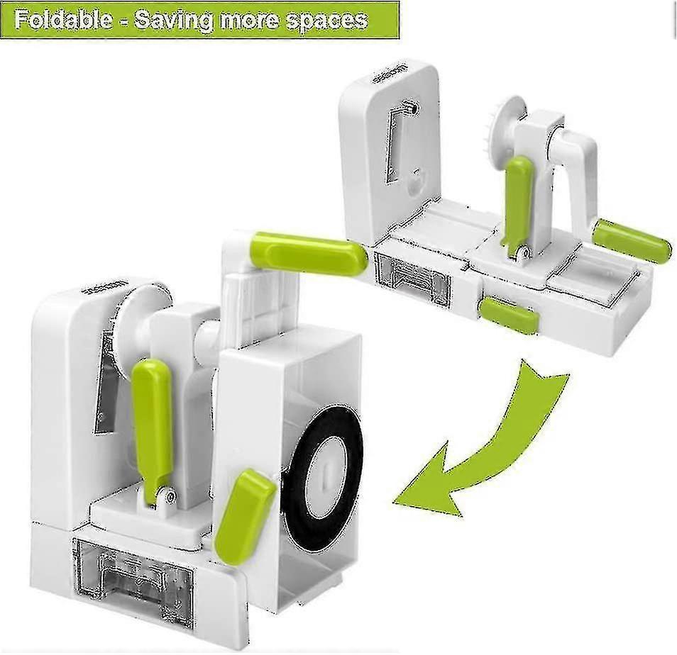 4-Blade Vegetable Spiralizer - Foldable Slicer for Zucchini & Veggie Pasta