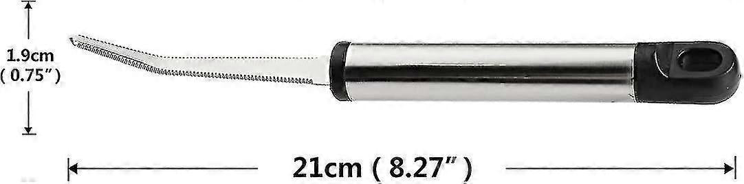 2PCS Stainless Steel Grapefruit Knife - Curved Serrated Blade