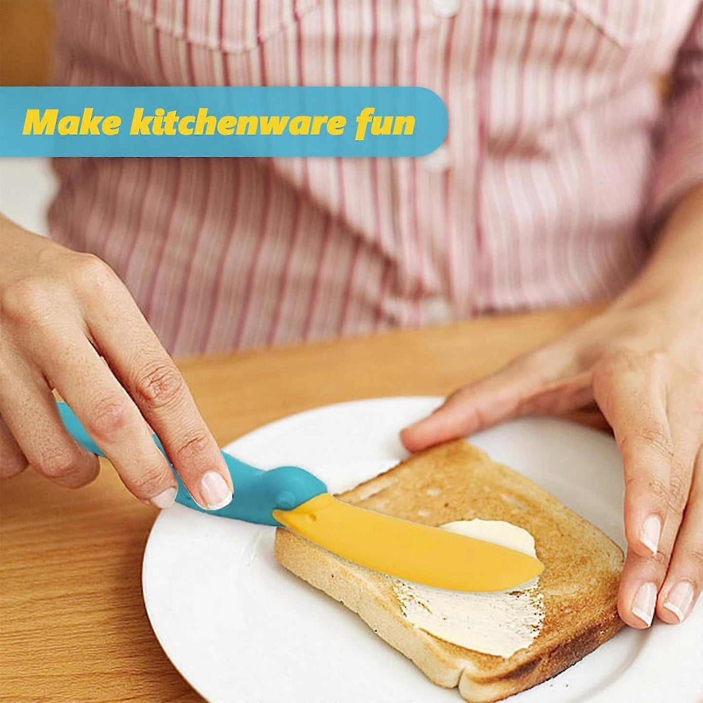 2PCS Splatypus Jar Spatula - Bread & Cheese Spreader