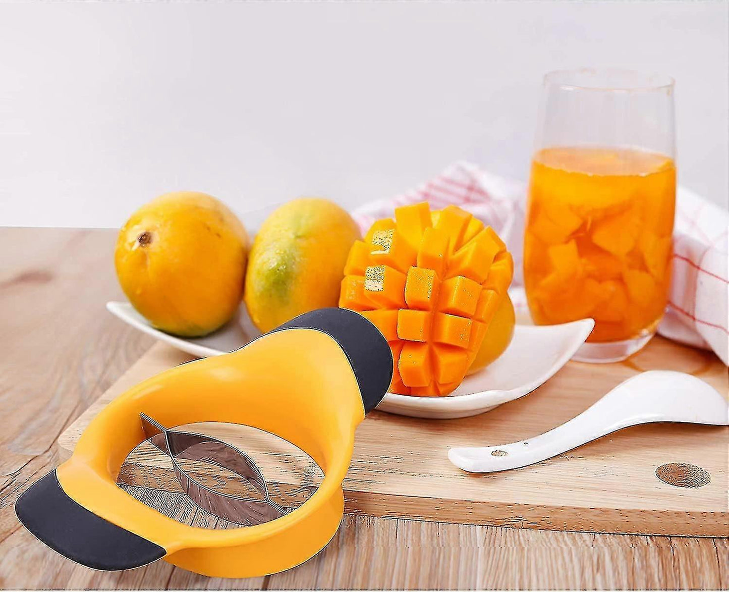 Extra Large Mango Slicer - Ultra-Sharp Corer & Pitter