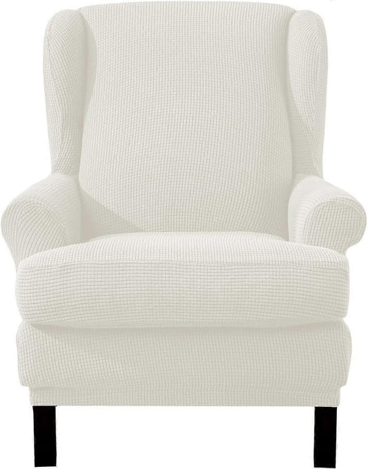 Stretch Armchair Sofa Cover Elastic Relax Fit Protector - White