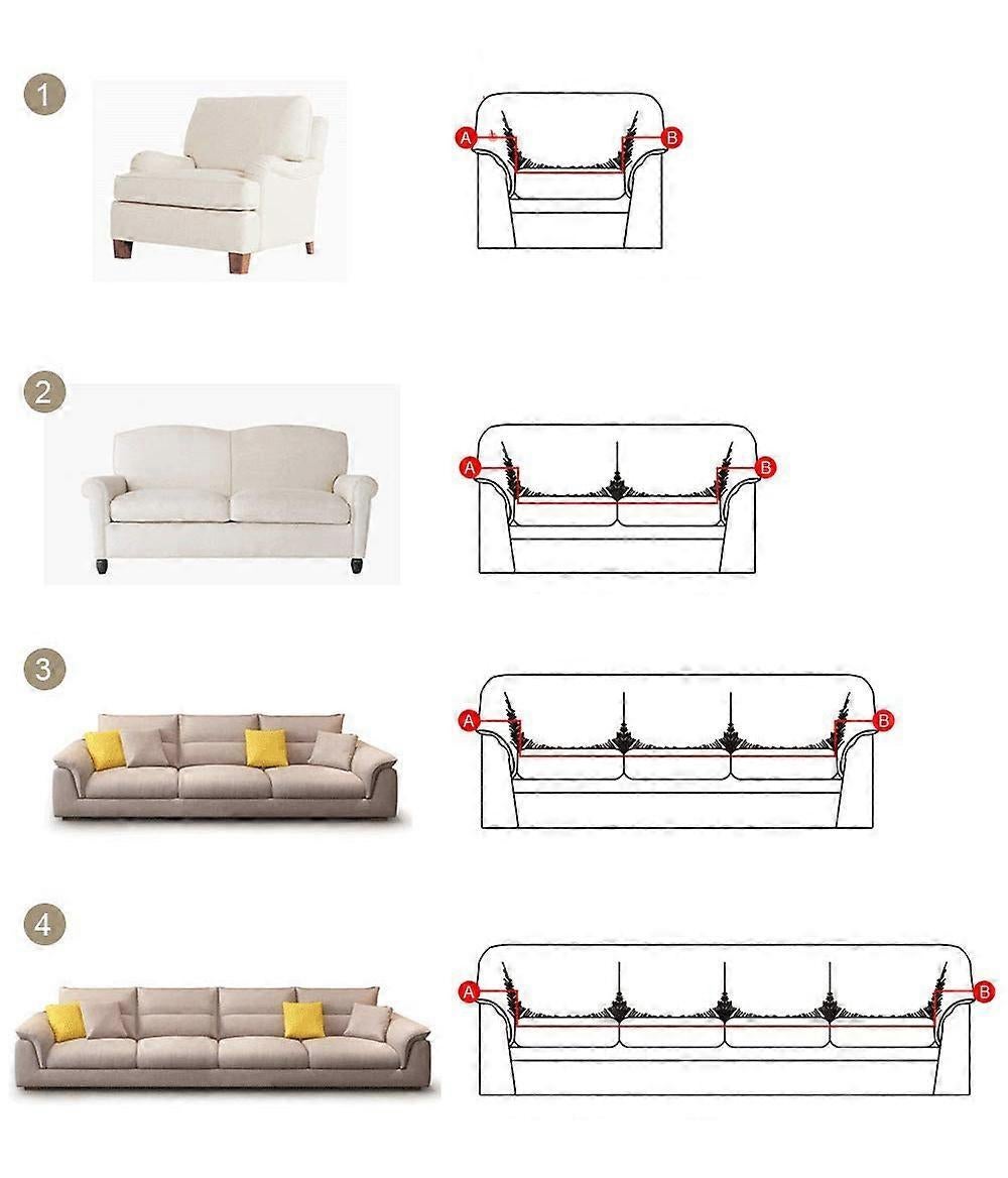 Stretch Jacquard Sofa Cover for 1 Seater 90-140cm Sofa Protector