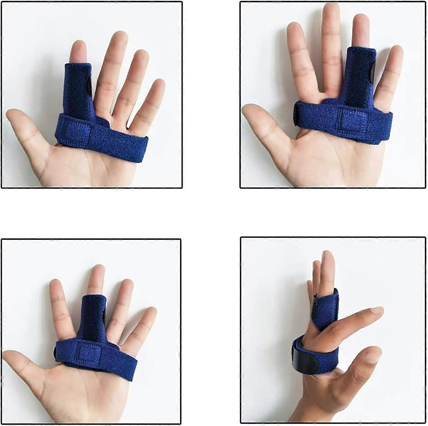 Finger Brace with Gel Sleeve - Adjustable Strap for Finger Support