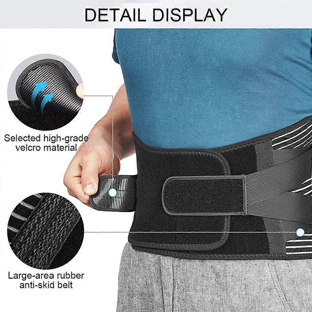 Low Back Pain Relief Belt - Breathable Lumbar Disc Support Wrap L