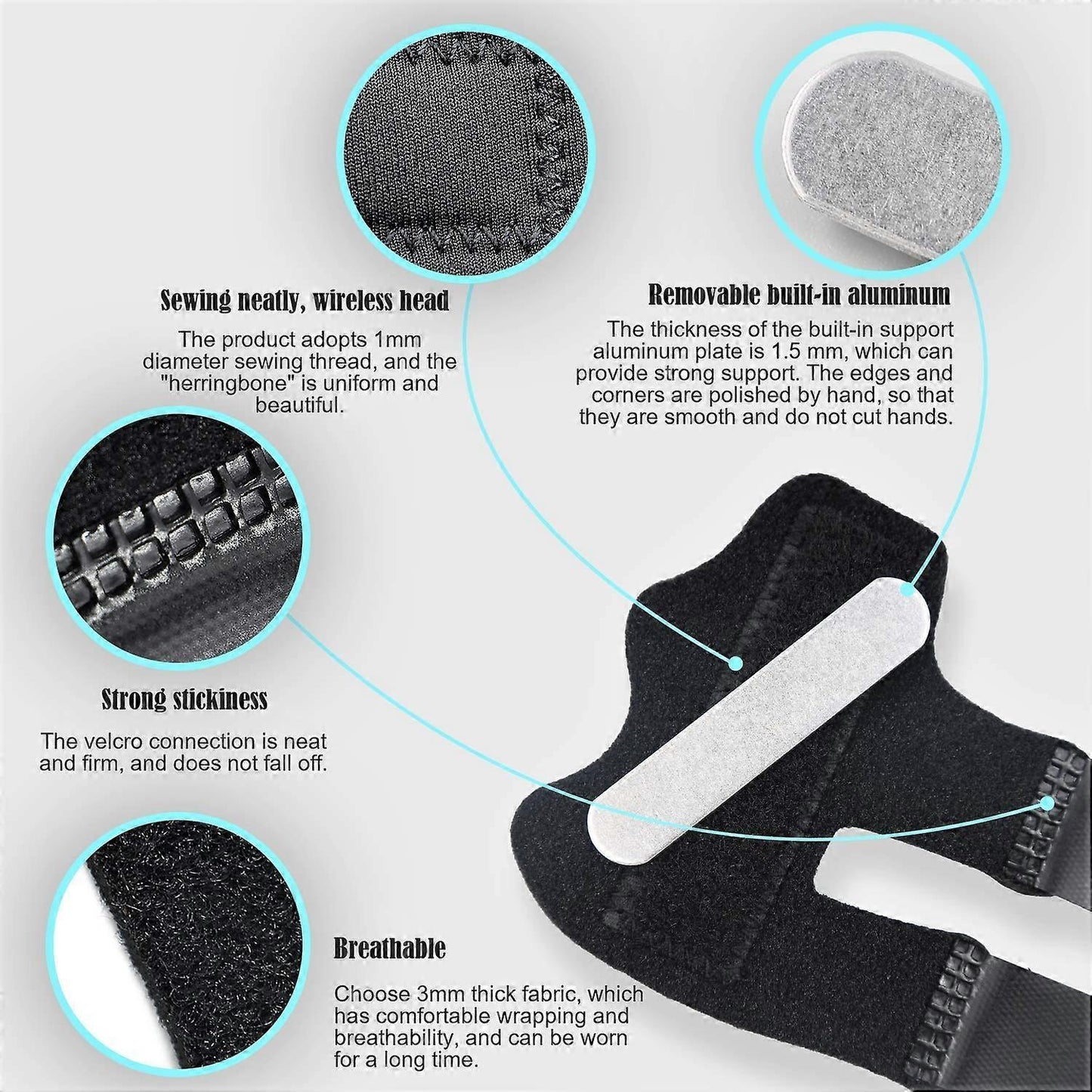 4pcs Trigger Finger Splints - Brace for Broken Finger, Arthritis & Pain Relief