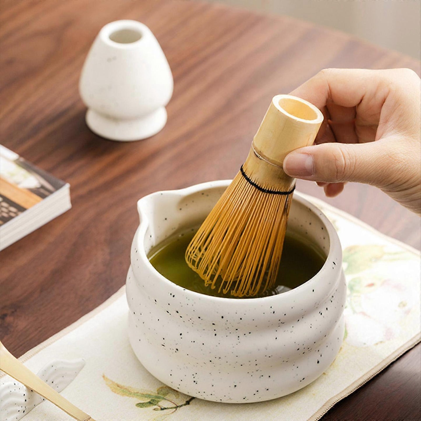 7pcs Matcha Whisk Set - Tea Making Kit with Bamboo Whisk, Scoop & Accessories