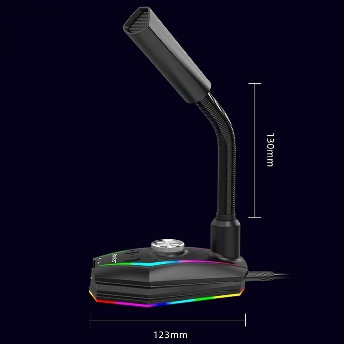 USB Computer Microphone - Wired Condenser Mic for Office, Gaming, Conference