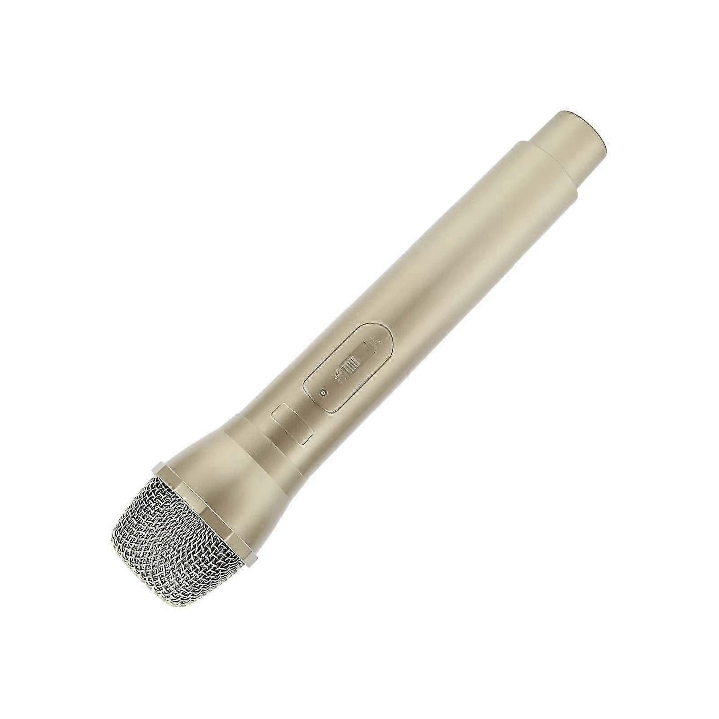 Prop Microphone - Gold Plastic Fake Karaoke Mic for Stage or Party Use