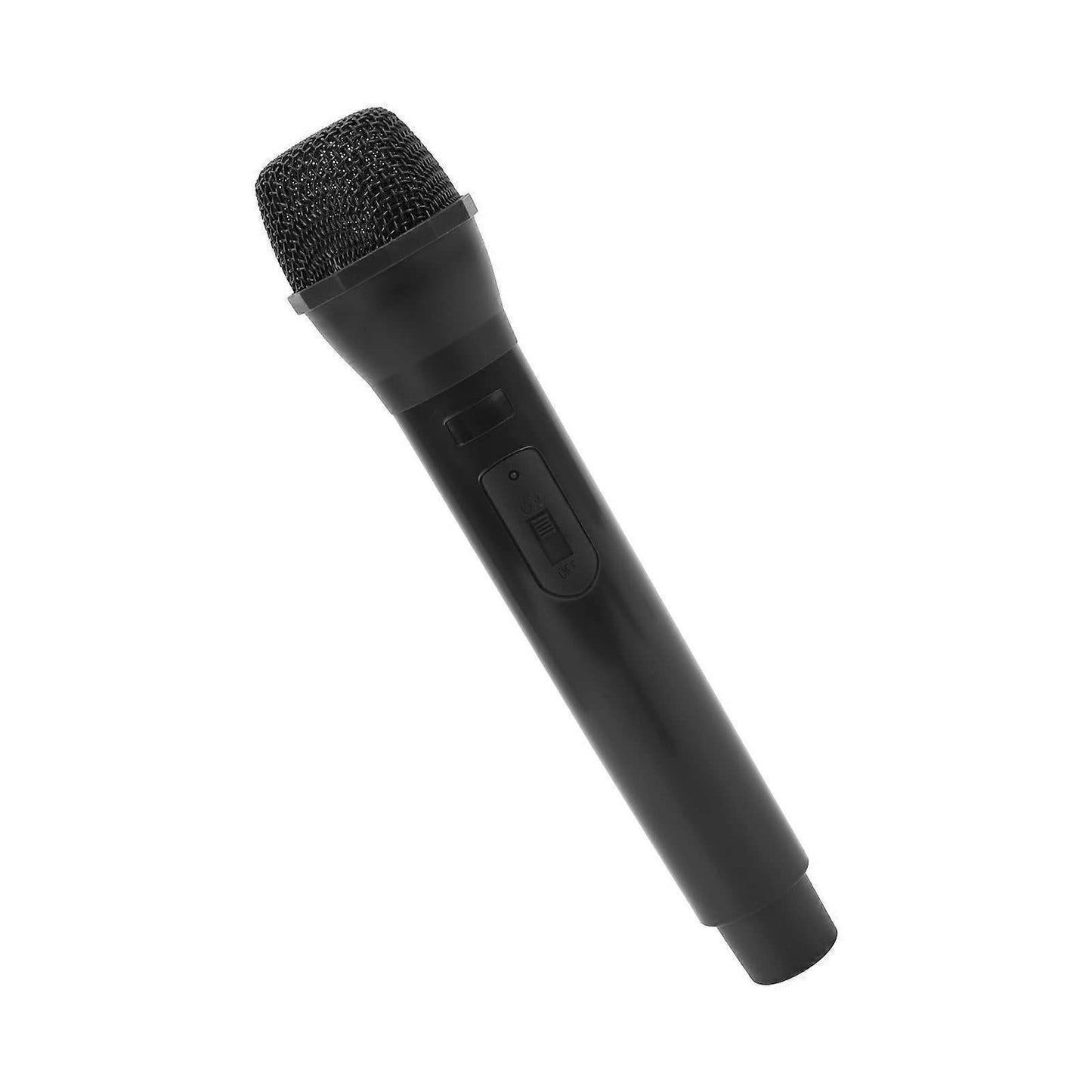 Prop Microphone - Black Plastic Fake Karaoke Mic for Stage or Party Use
