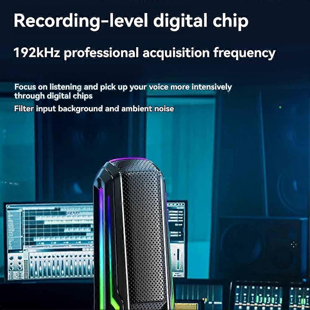 USB Gaming Microphone - Plug-and-Play Computer Condenser Mic