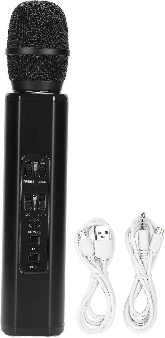 Wireless Vocal Microphone - Cordless Mic for Singing or Public Speaking (Black)
