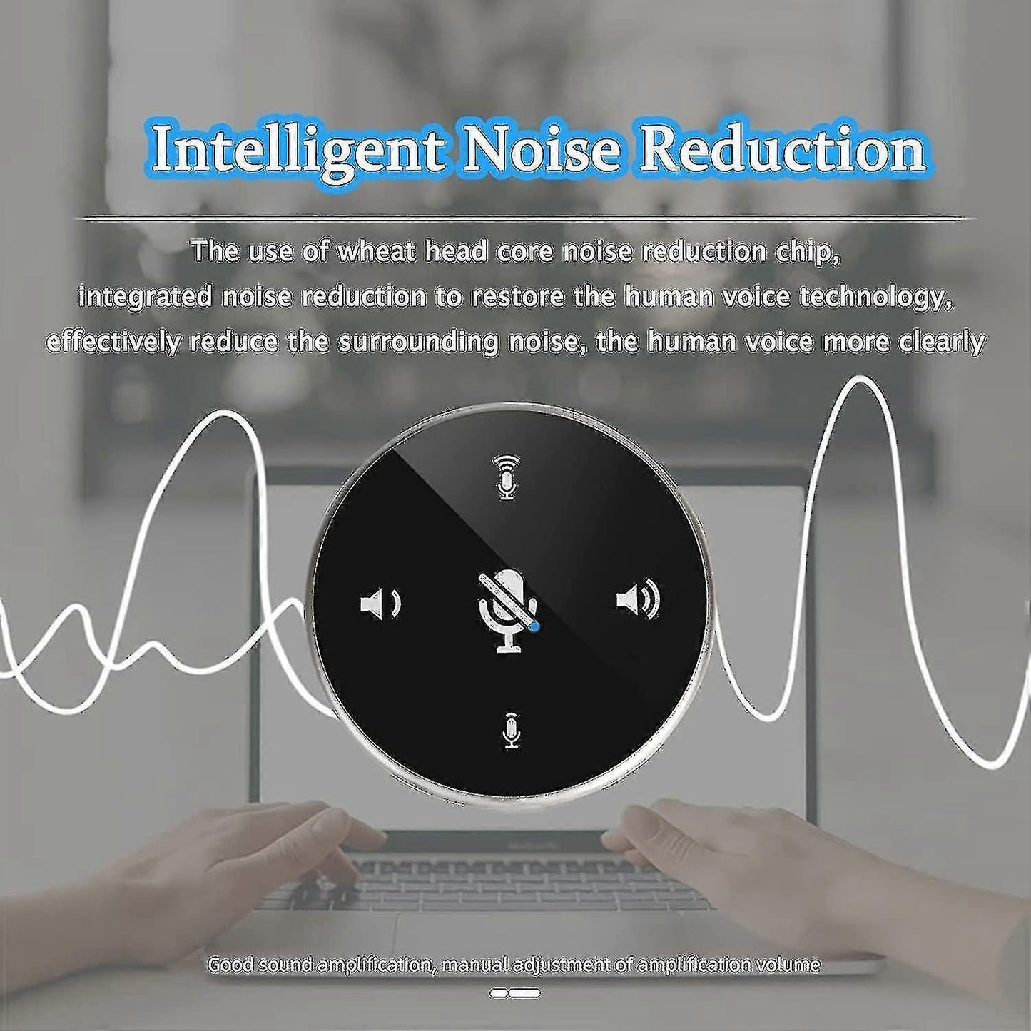 USB Conference Microphone - Omnidirectional Speakerphone for Meetings