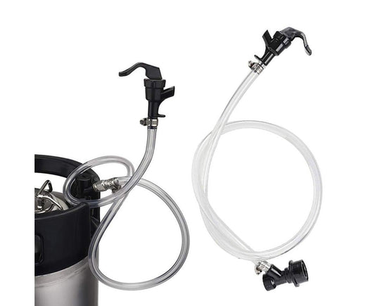 3/16 Inch Beer Line Liquid Ball Lock Assembly Kit for Home Brew Dispensing Keg-Black