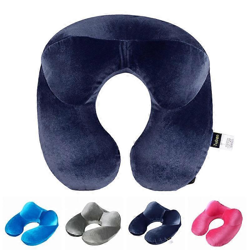 Inflatable U-Shape Travel Neck Pillows for Sleep Home Office Airplane Travel