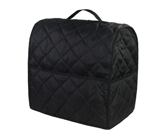 Mixer Cover Soft Touching with Pockets 5 Colors secure to Use Dust Cover for Kitchen-Black