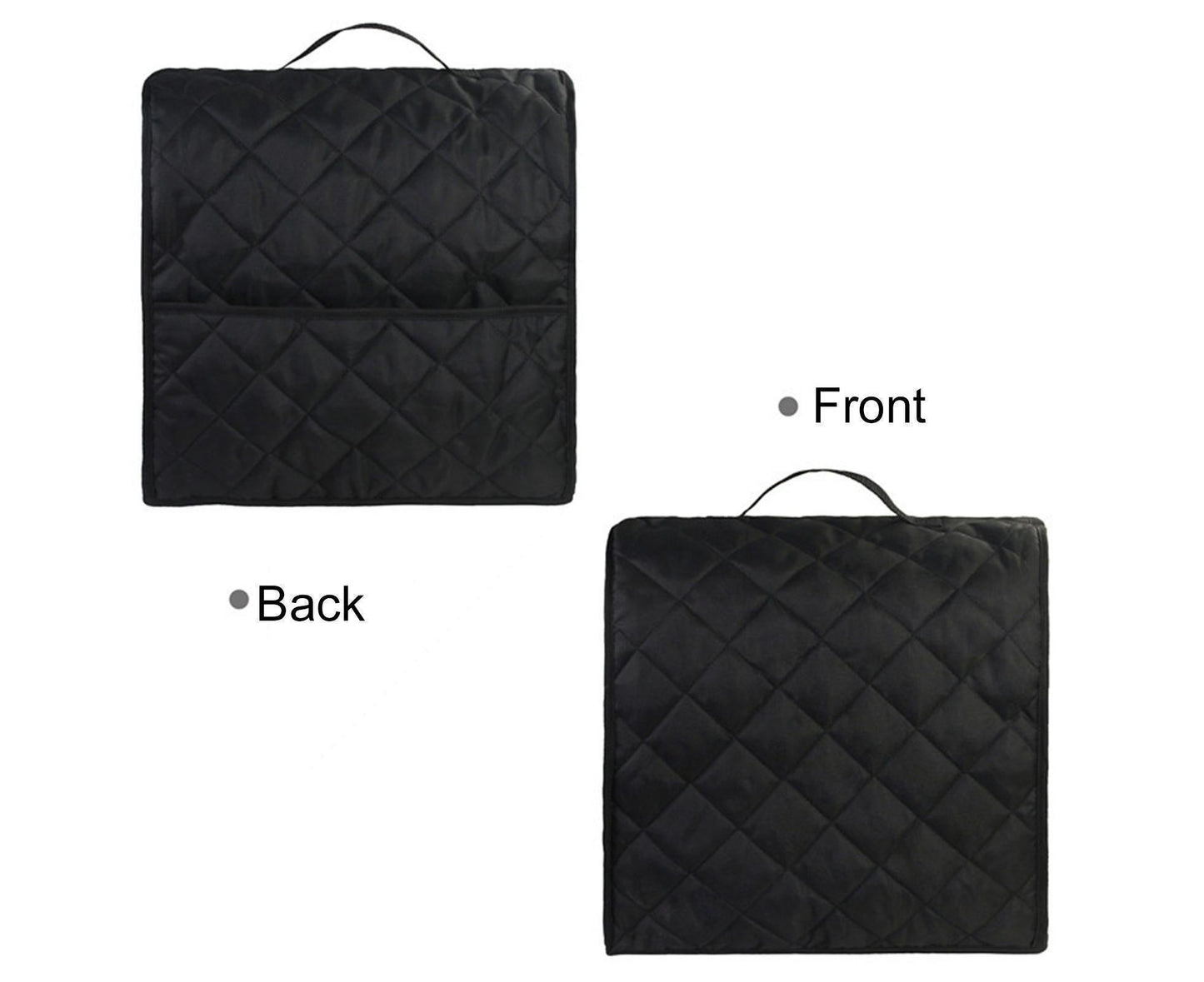 Mixer Cover Soft Touching with Pockets 5 Colors secure to Use Dust Cover for Kitchen-Black