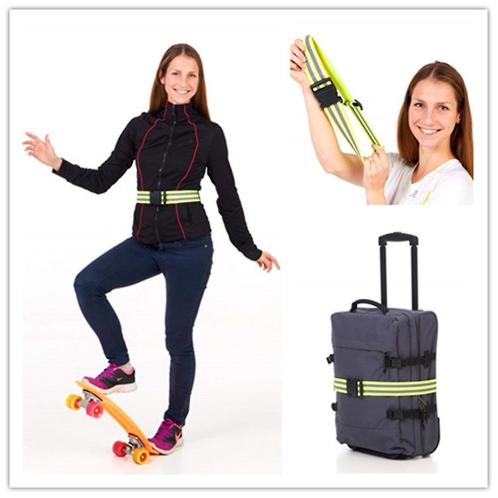 Adjustable Reflective Belt, Portable Running Reflective Gear with Security Tape