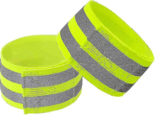 High Visibility Reflective Bands for Wrist, Arm, Ankle, Adjustable Elastic Night Gear