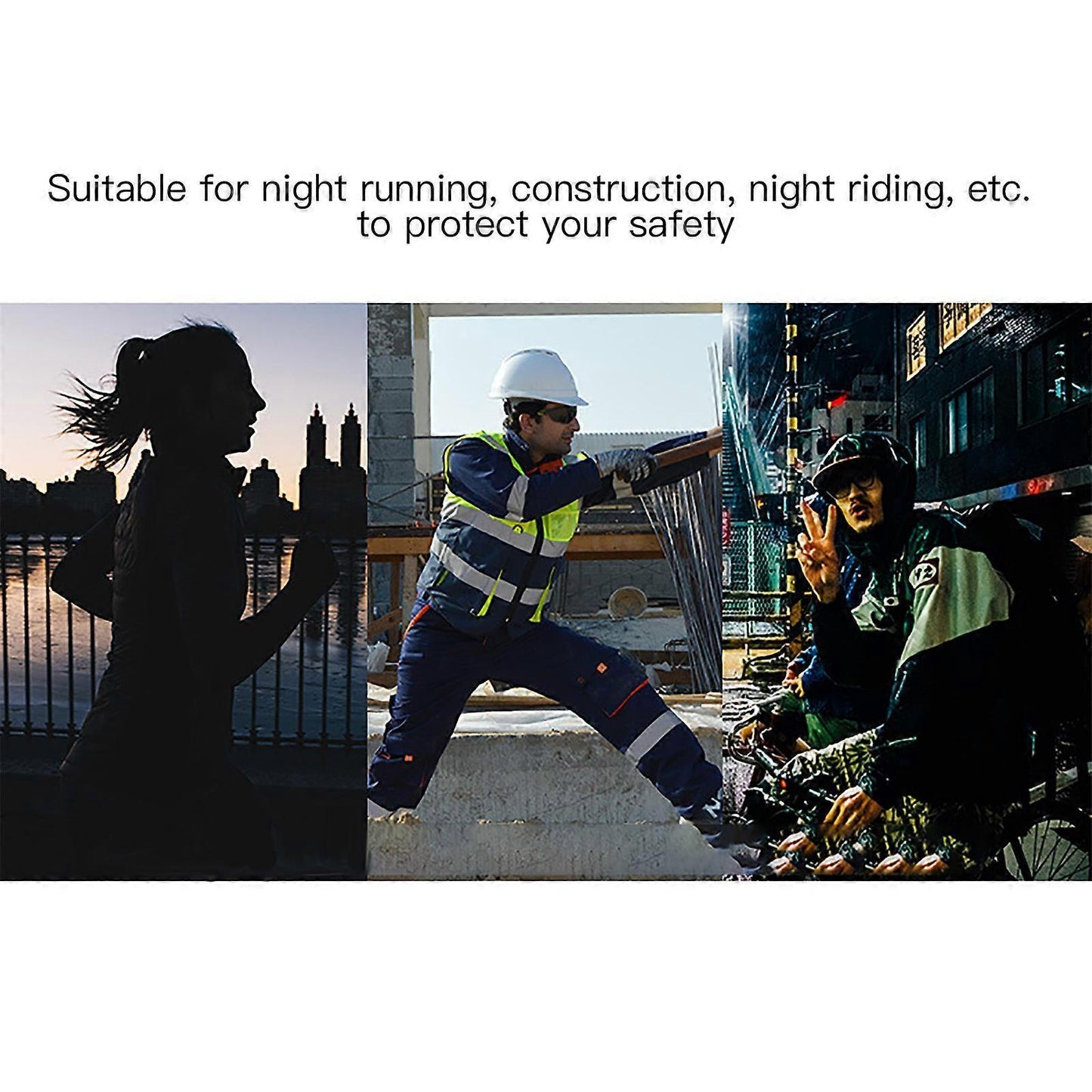 High Visibility Reflective Vest for Running, Lightweight Reflective Night Gear