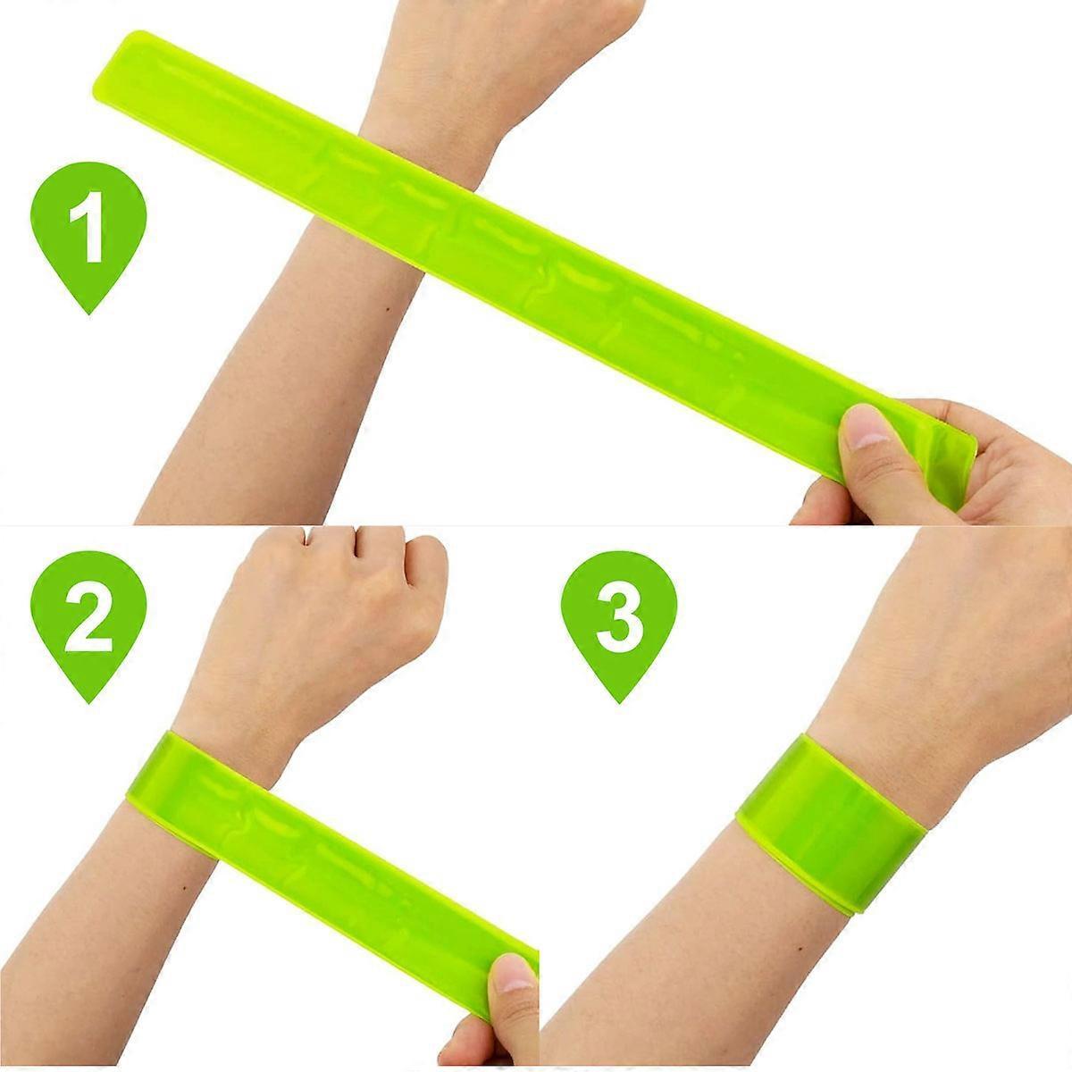 10pcs Reflective Gear Set, High Visibility Reflective Bands for Night Outdoor Activities