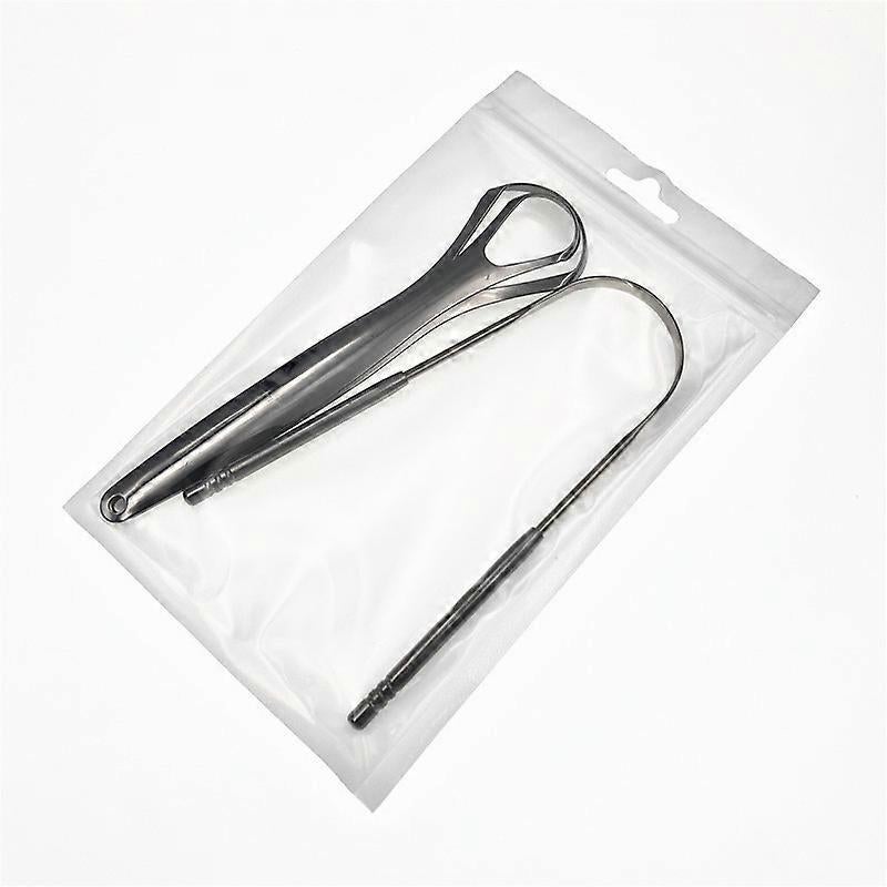 3PCS Stainless Tongue Scrapers, Oral Care Tool for Fresh Breath & Bad Breath Prevention