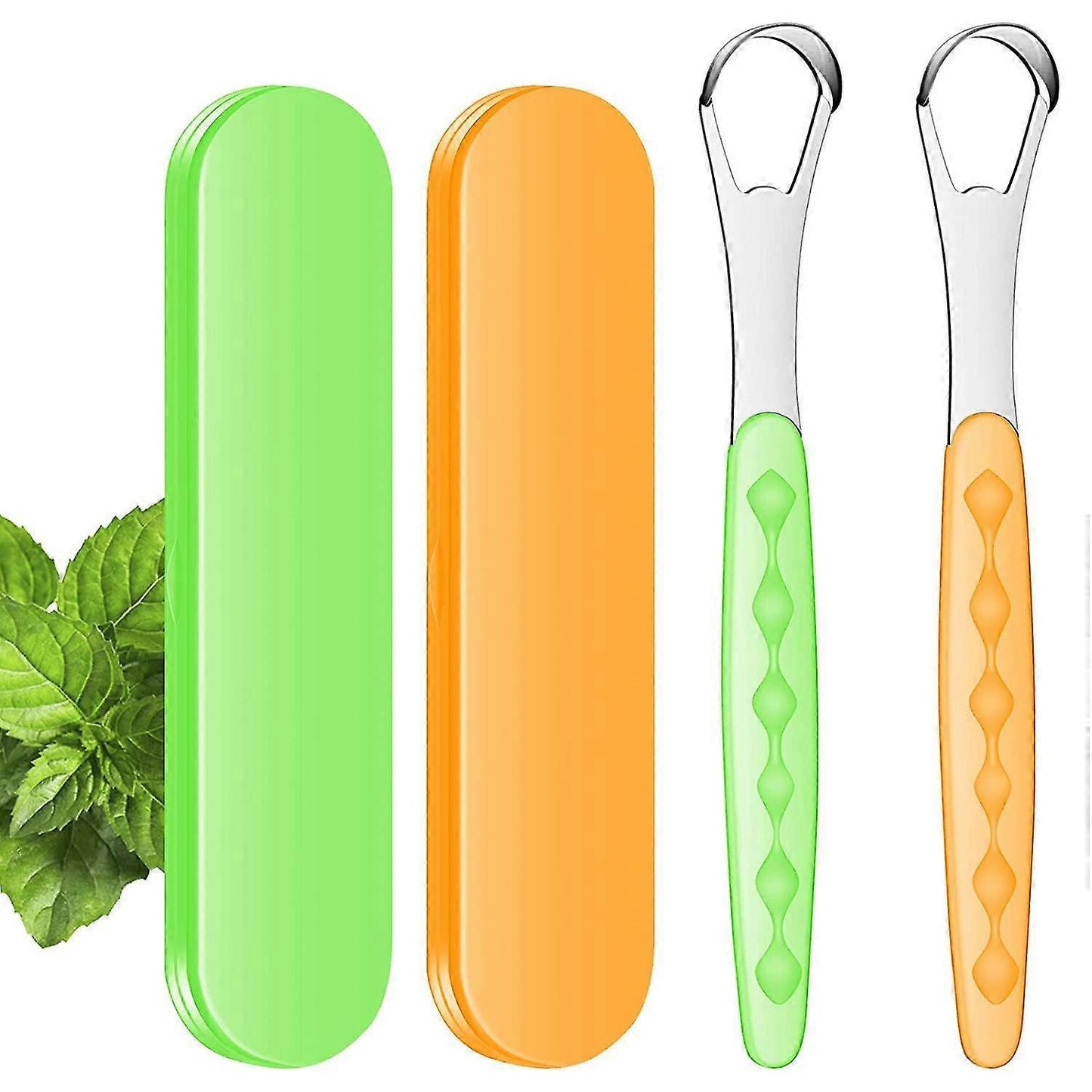 Tongue Scraper Cleaner, Stainless Steel Tongue Cleaner for Adults & Babies