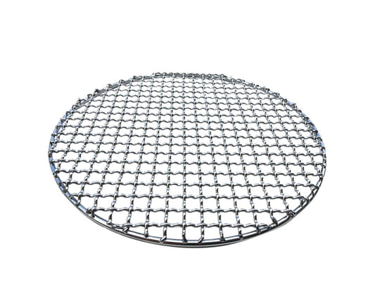 Round Stainless Steel BBQ Grill Roast Mesh Net Non-stick Barbecue Baking Pan-20cm