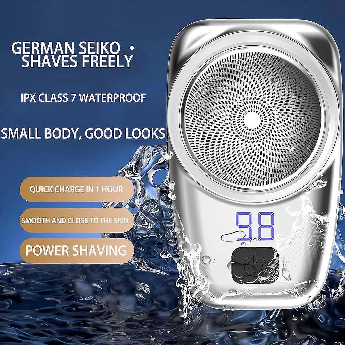 Mini Electric Shaver for Men, Portable Rechargeable Beard Razor