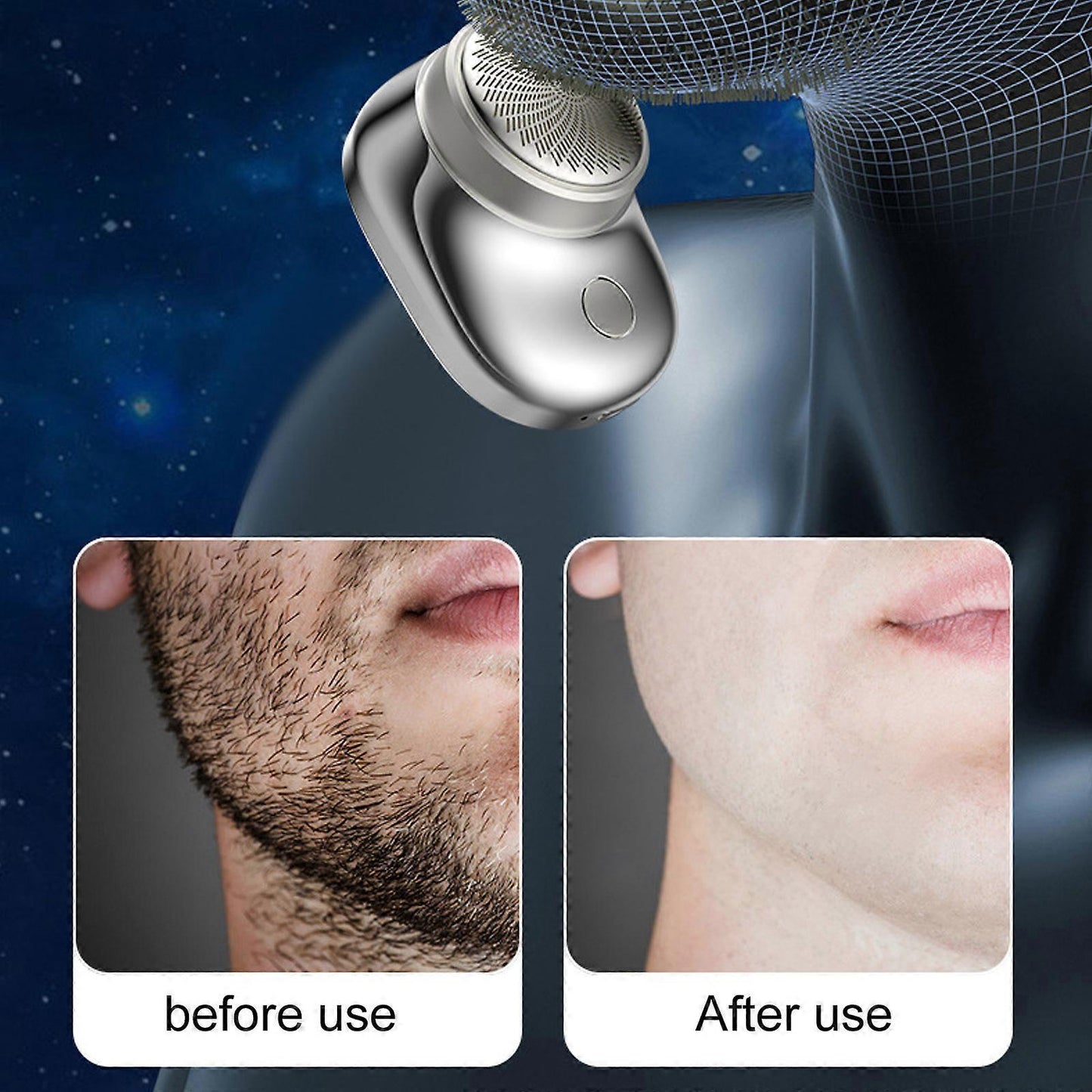 Powerful USB Electric Shaver for Men, Mini Rechargeable Beard Razor