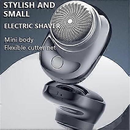 Powerful Mini Electric Shaver, Rechargeable USB Beard Razor for Men
