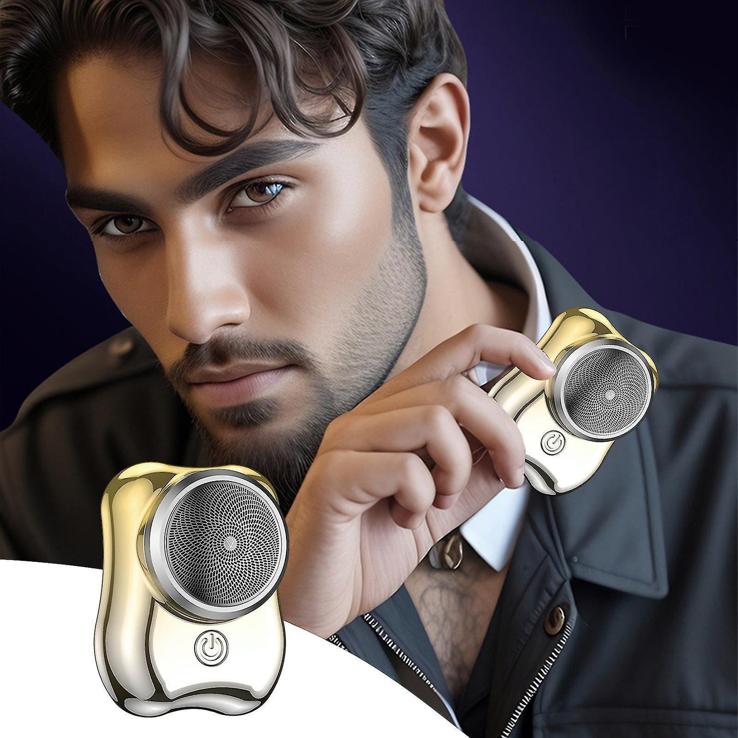 USB Mini Electric Shaver for Men, Portable Razor for Travel & Family