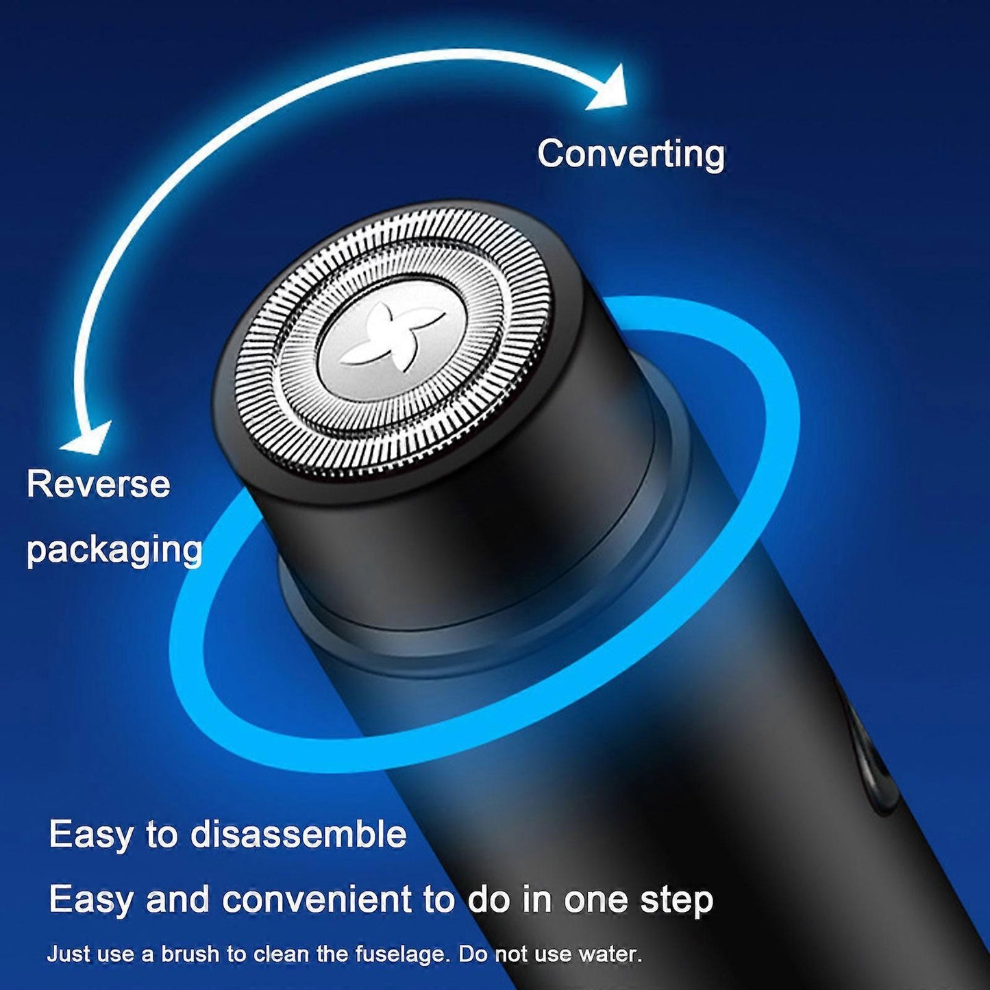 Mini Portable Electric Shaver, USB Rechargeable Beard Razor for Men