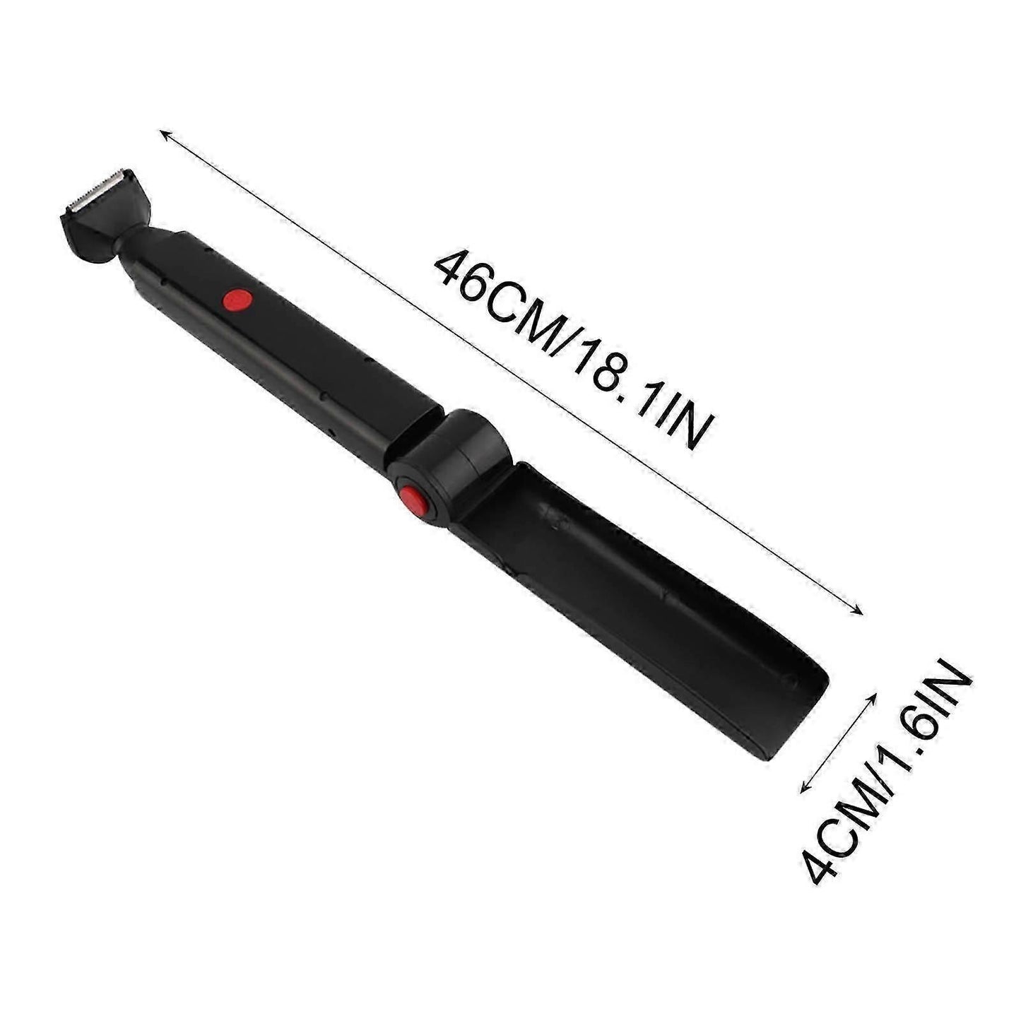 USB Rechargeable Back Shaver for Men, Double Blade Hair Remover