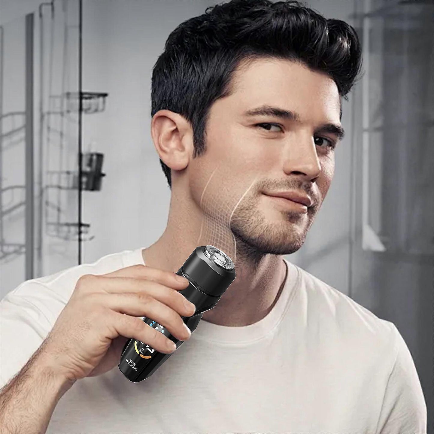 Body Shaver for Men, Portable Rechargeable Waterproof Grooming Razor