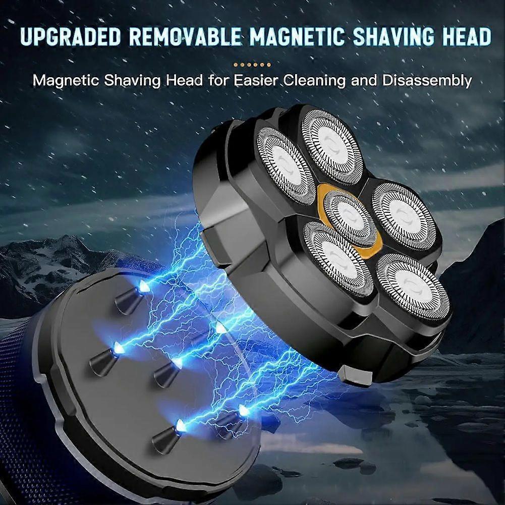 Titanium Men's Rechargeable Shaver, Wet/Dry Cordless Beard Razor