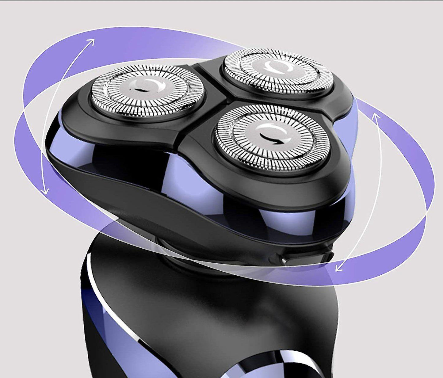Men's Electric Rotary Shaver, Wet & Dry Beard Trimmer, Body Grooming Razor