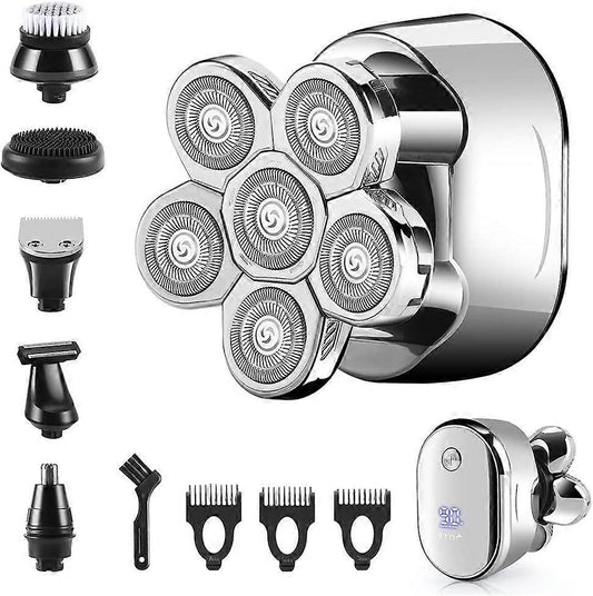 Waterproof USB Bald Head Shaver for Men, Rechargeable Rotary Razor
