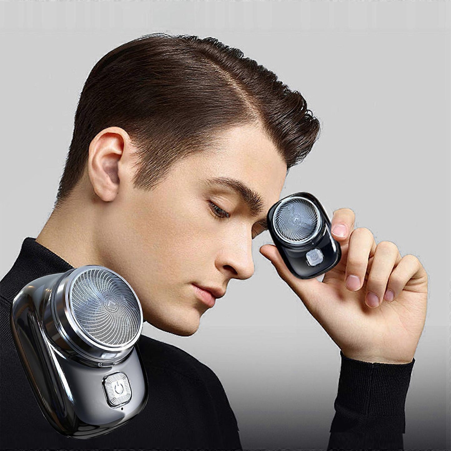 USB Mini Beard Shaver for Men, Portable Razor for Travel & Home
