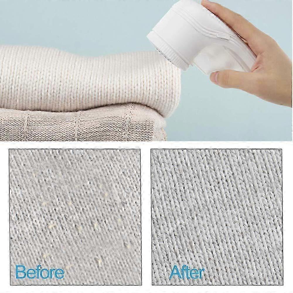 Large Electric Fluff Shaver, White Lint Remover for Clothes