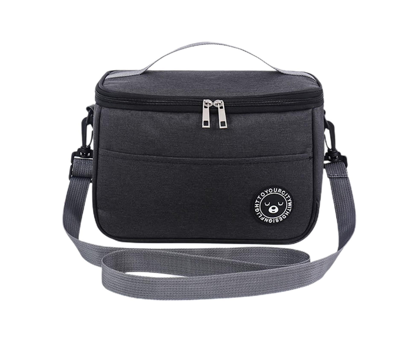 Bento Bag Waterproof Oxford Cloth Lunch Bag-Black