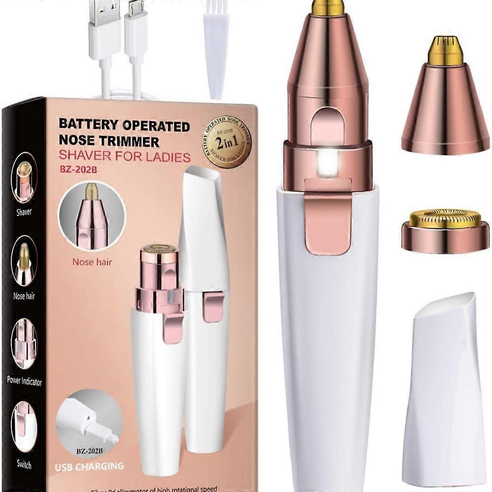 2-in-1 USB Eyebrow Shaver, Electric Facial Trimmer