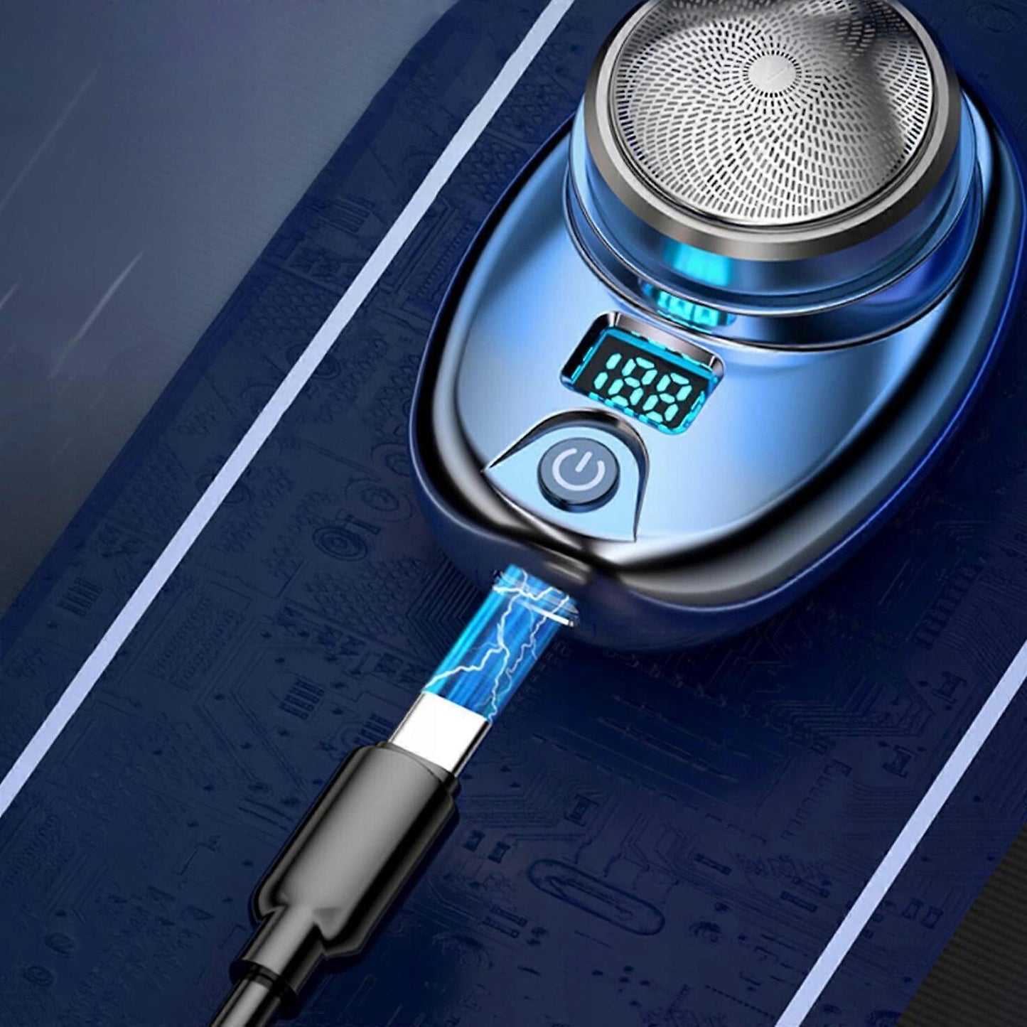 Waterproof USB Mini Beard Shaver, Rechargeable Travel Razor