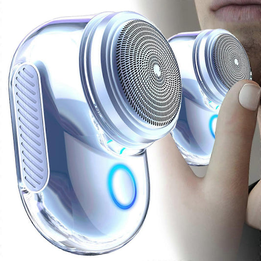One-Button Mini USB Shaver for Men, Portable Electric Beard Razor