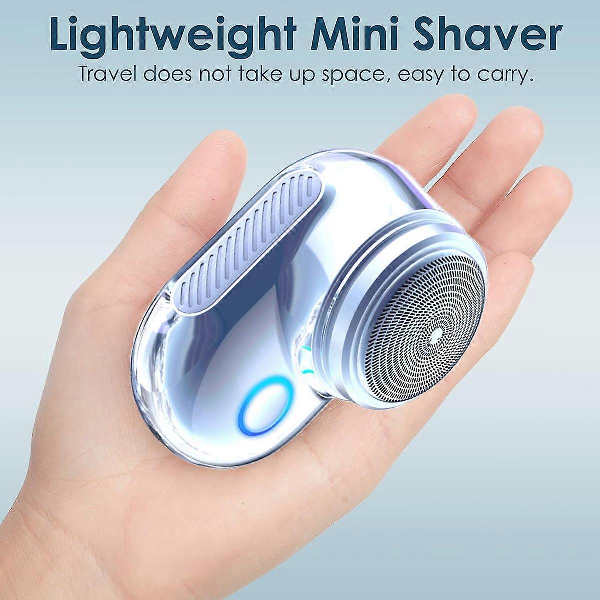 One-Button Mini USB Shaver for Men, Portable Electric Beard Razor