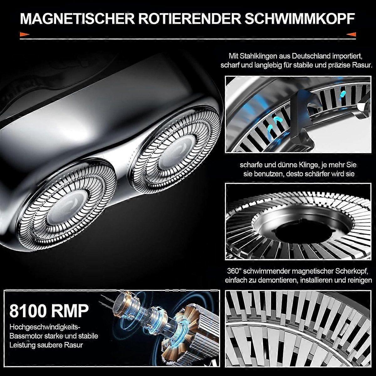 Mini Beard Shaver for Men, LED Display, Compact Series Razor