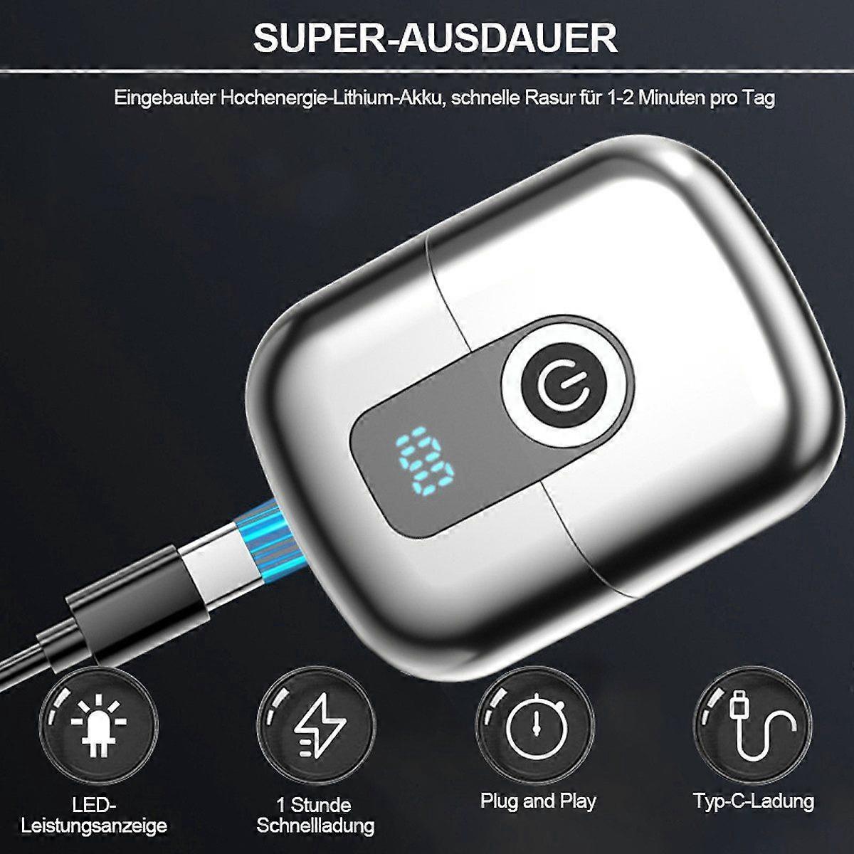 Mini Beard Shaver for Men, LED Display, Compact Series Razor