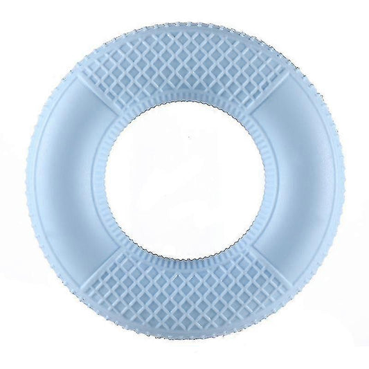 4-Pack Mesh Silicone Grip Circles, Rehab Gym Hand Strength Trainer, 50lb, Blue